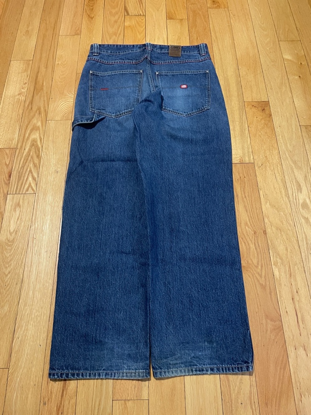 Ecko Unlimited Men's Relaxed Dark Blue Straight Jeans